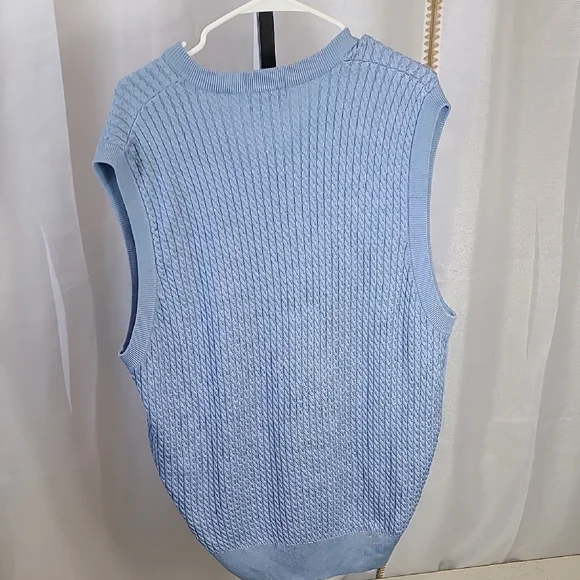 Blue Sleeveless Sweater Amen Corner Golf - Picture 4 of 4